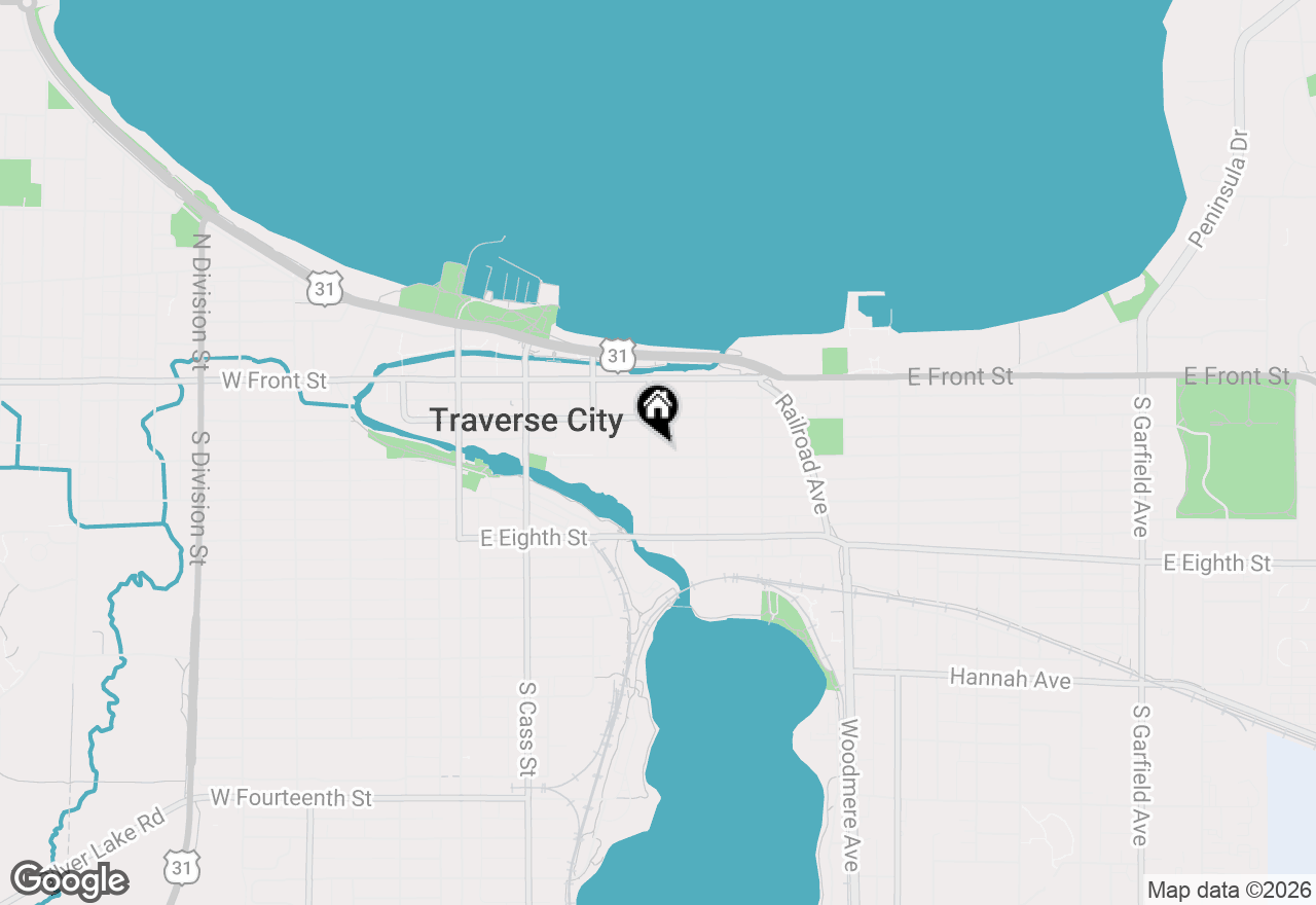 Map of 401 Washington Street, Traverse City, MI 49684