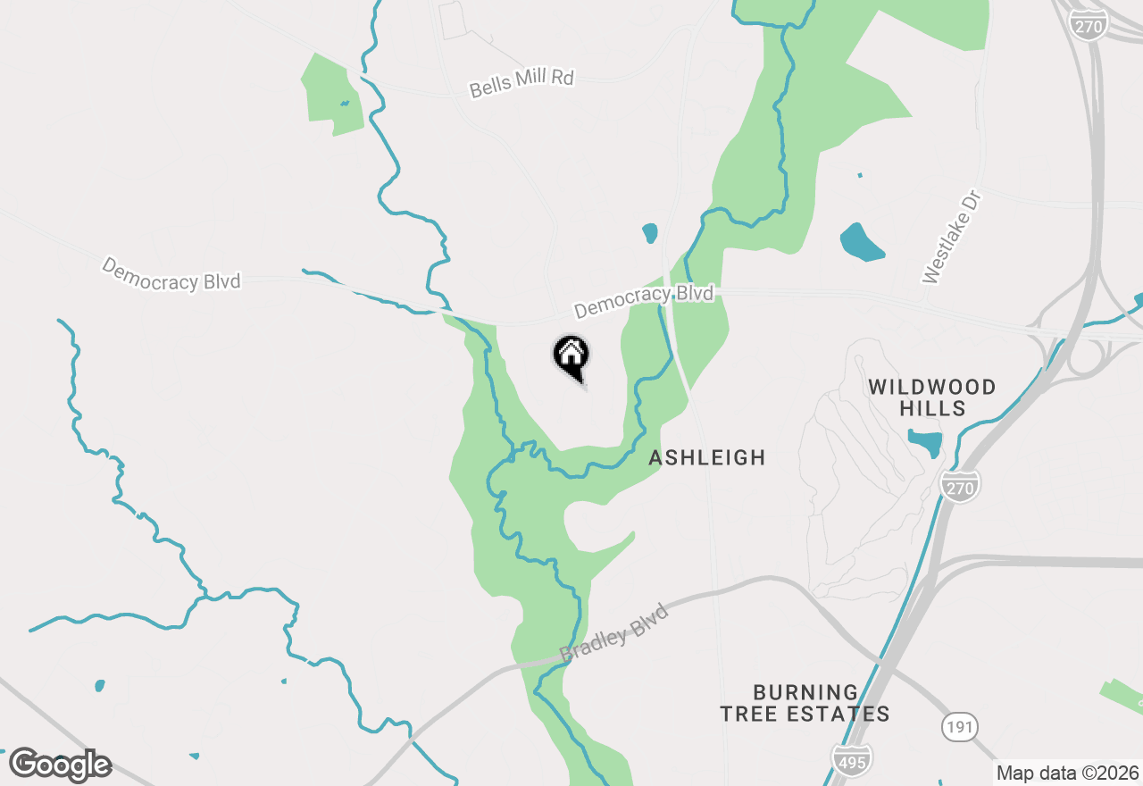 Map of 8200 W Gainsborough Court, Potomac, MD 20854