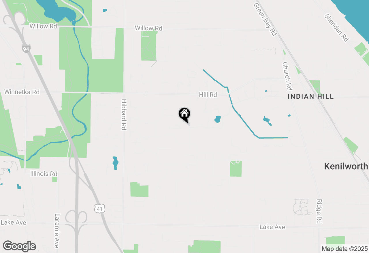 Map of 68 Locust Road, Winnetka, IL 60093