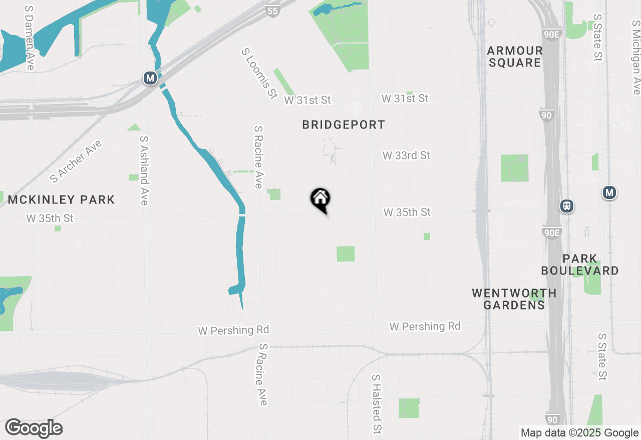 Map of 3505 S Morgan Street #P-77, Chicago, IL 60609
