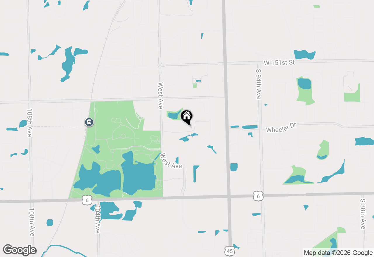 Map of 9817 Treetop Drive #2A, Orland Park, IL 60462