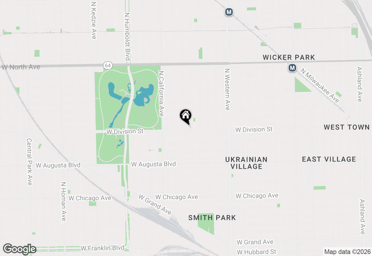 Map of 2636 W Division Street #3R, Chicago, IL 60622