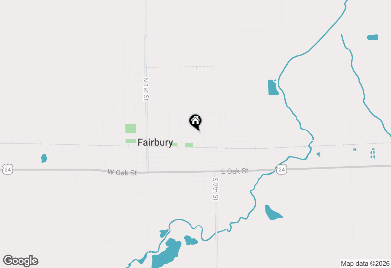 Map of 111 N 5th Street, Fairbury, IL 61739
