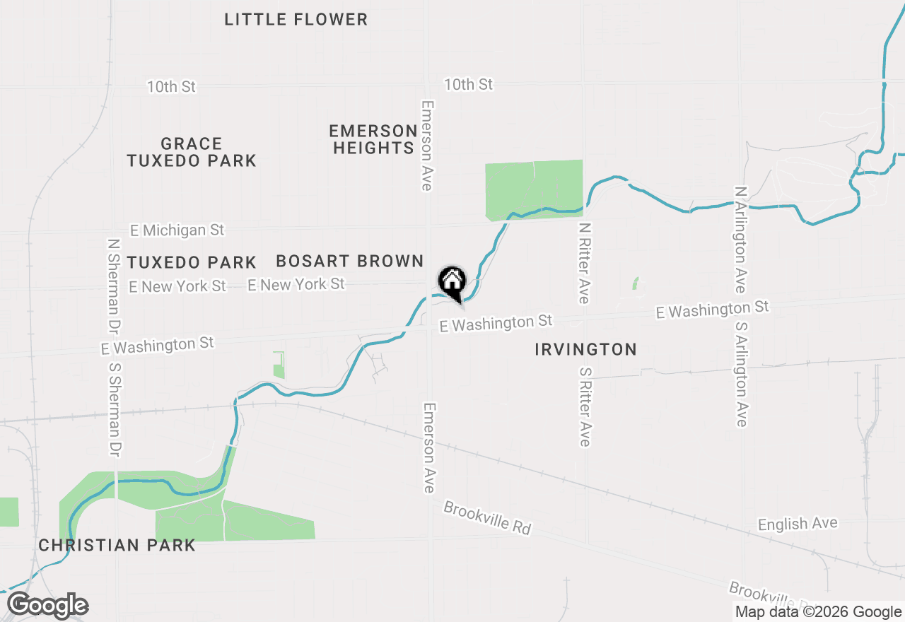 Map of 5143 E Pleasant Run Parkway South Drive, Indianapolis, IN 46219
