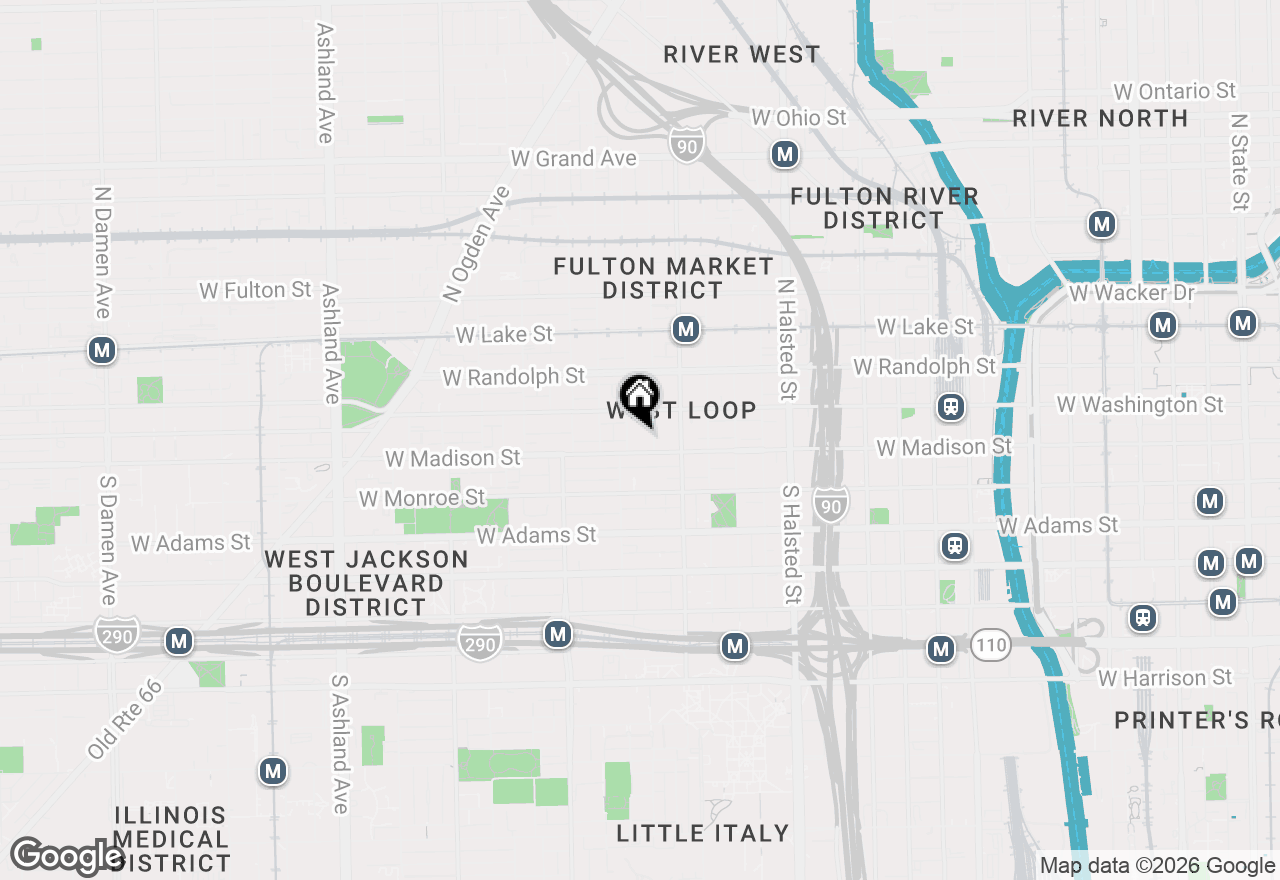 Map of (Address confidential), Chicago, Illinois 60607