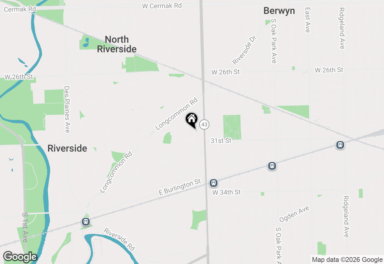 Map of 731 Selborne Road, Riverside, IL 60546