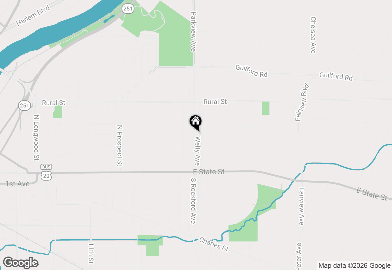 Map of 412 Welty Avenue, Rockford, IL 61107