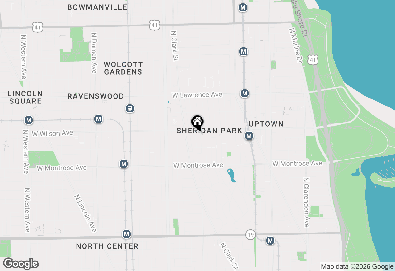 Map of 4543 N Dover Street #2G, Chicago, IL 60640