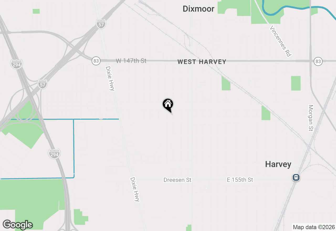 Map of 15032 Winchester Avenue, Harvey, IL 60426
