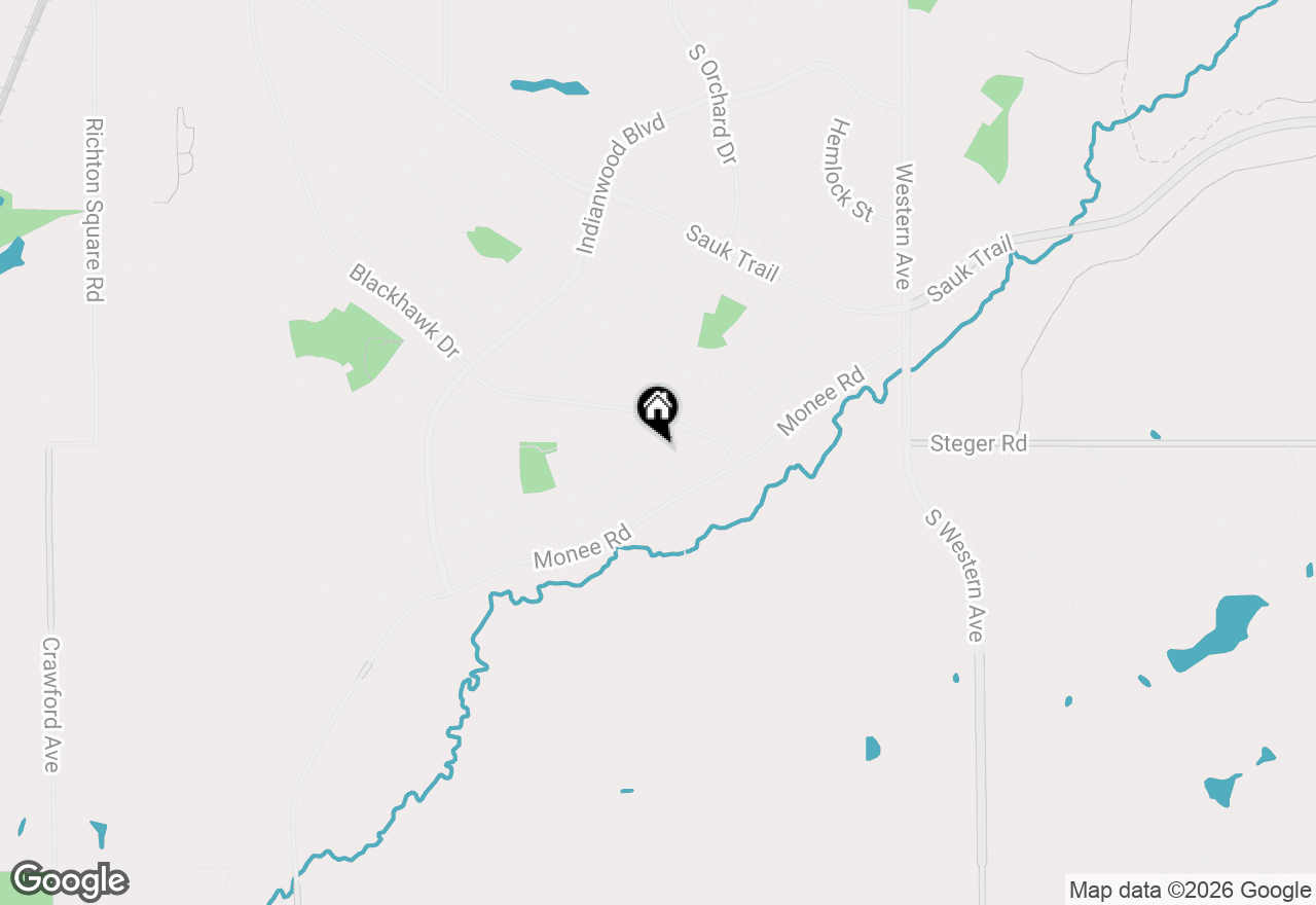 Map of 101 Shabbona Drive, Park Forest, IL 60466