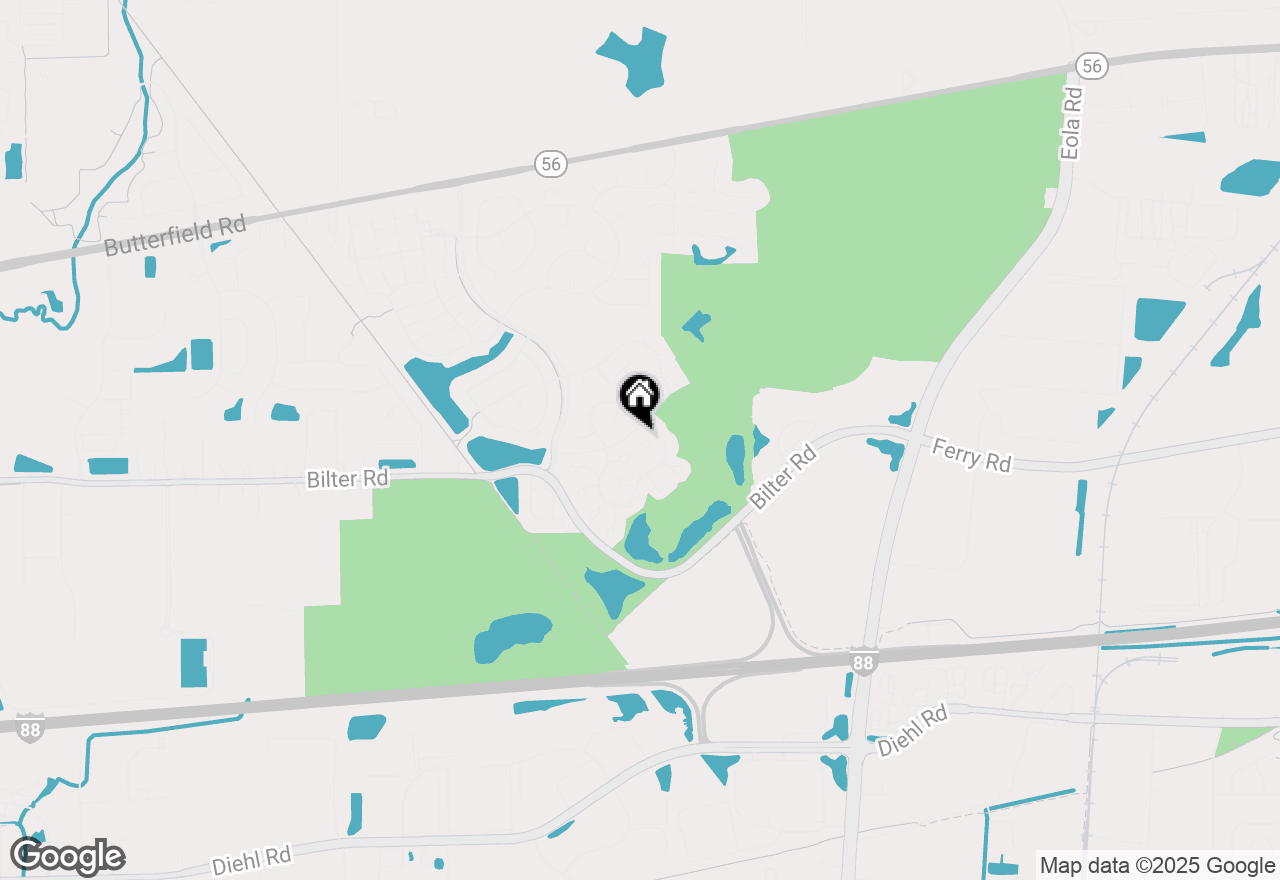 Map of 2732 Wilshire Court, Aurora, IL 60502