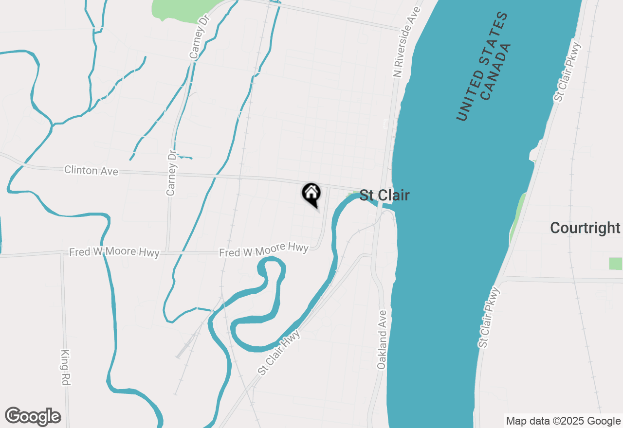Map of 814 S 7th Street, St Clair, MI 48079