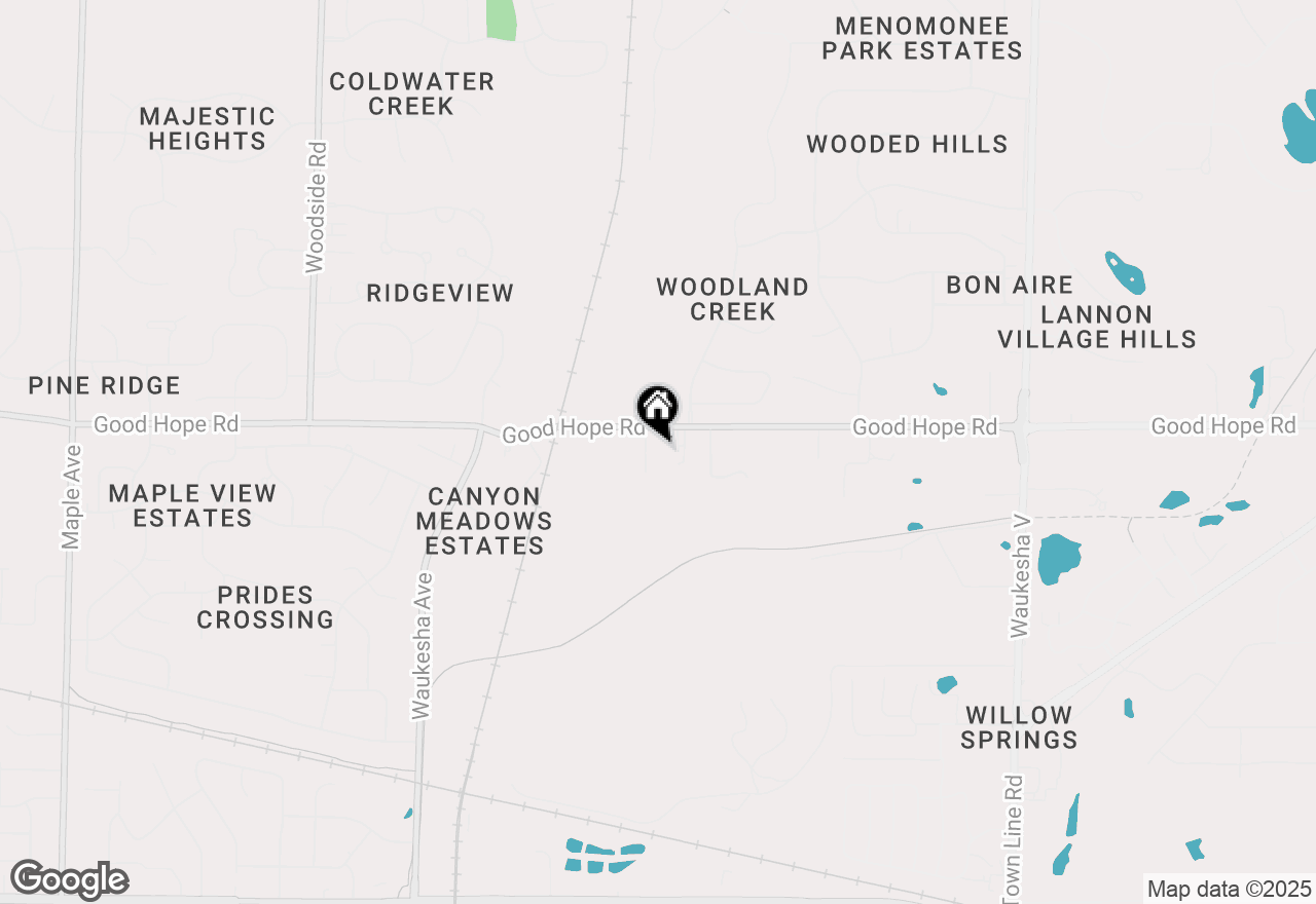 Map of N71W22743 Good Hope Rd, Sussex, WI 53089