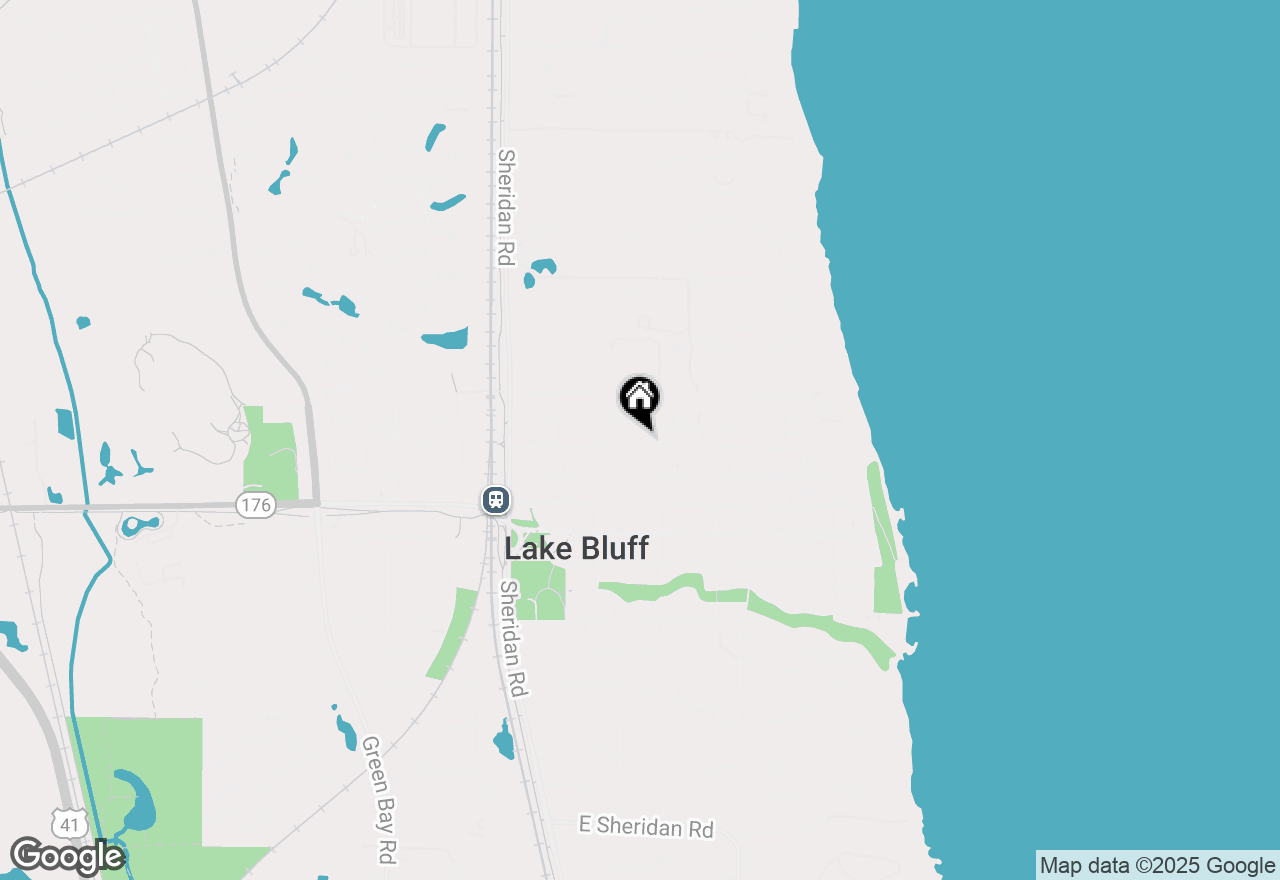 Map of 240 E Washington Avenue, Lake Bluff, IL 60044