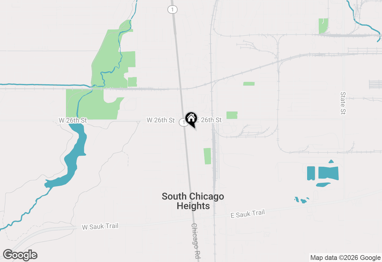 Map of 2630 Commercial Avenue, South Chicago Heights, IL 60411