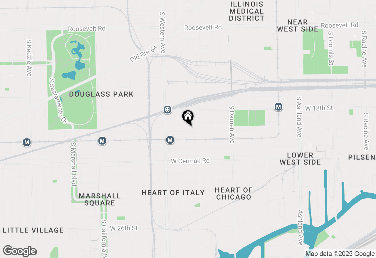 Map of 2239 W 19th Street #G, Chicago, IL 60608