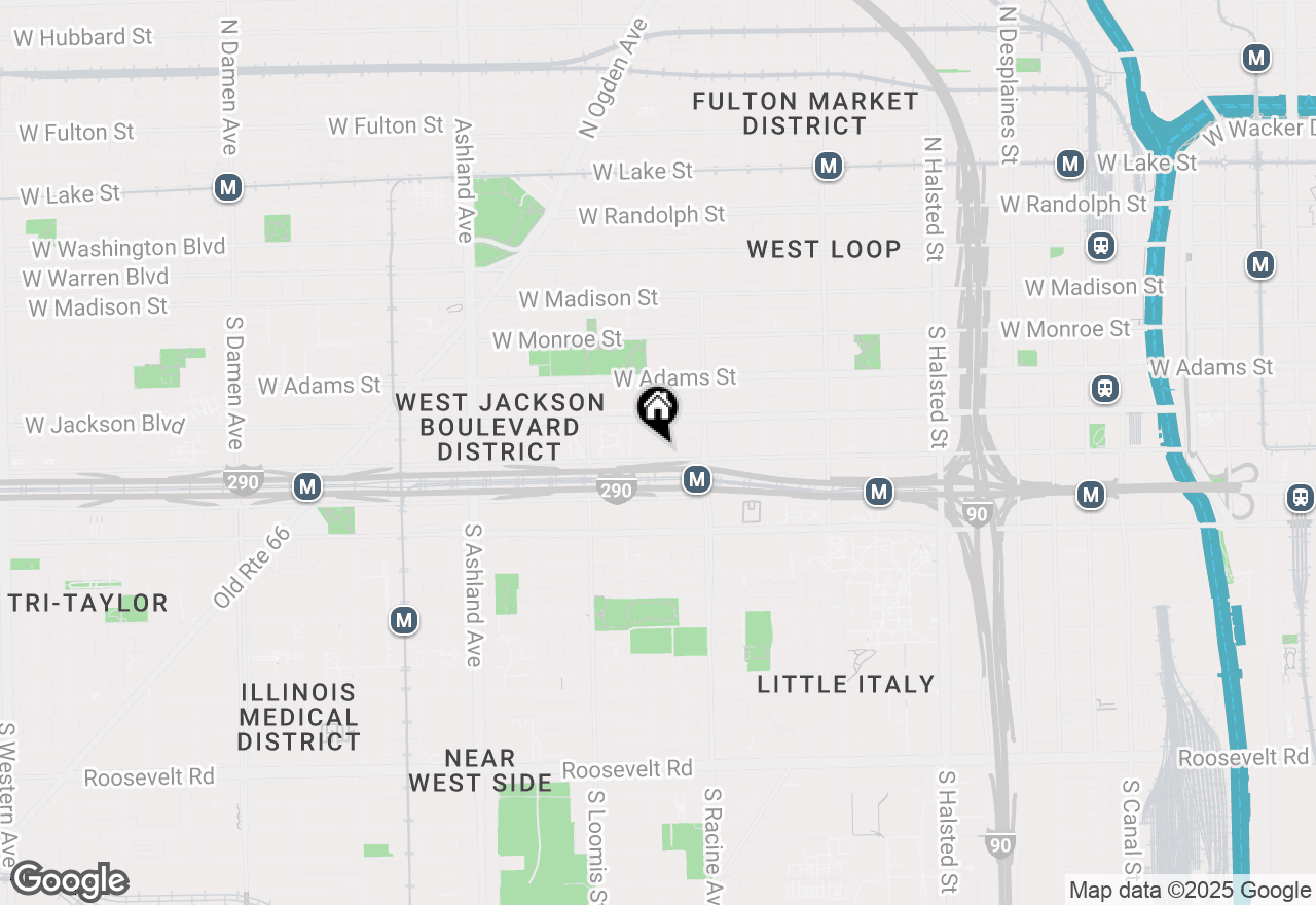 Map of 1250 W Van Buren Street #202, Chicago, IL 60607