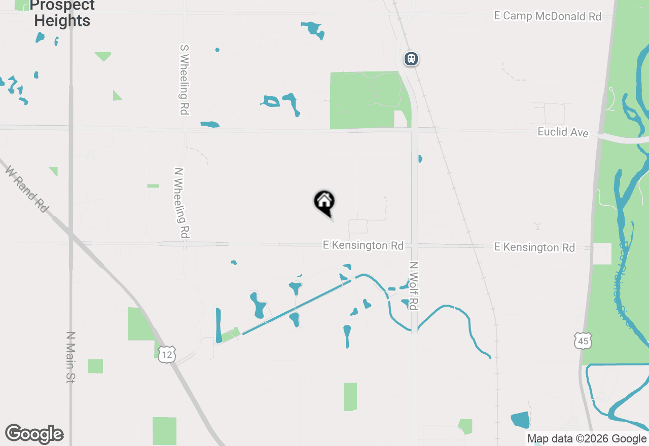 Map of 1310 E Ironwood Drive, Mount Prospect, IL 60056