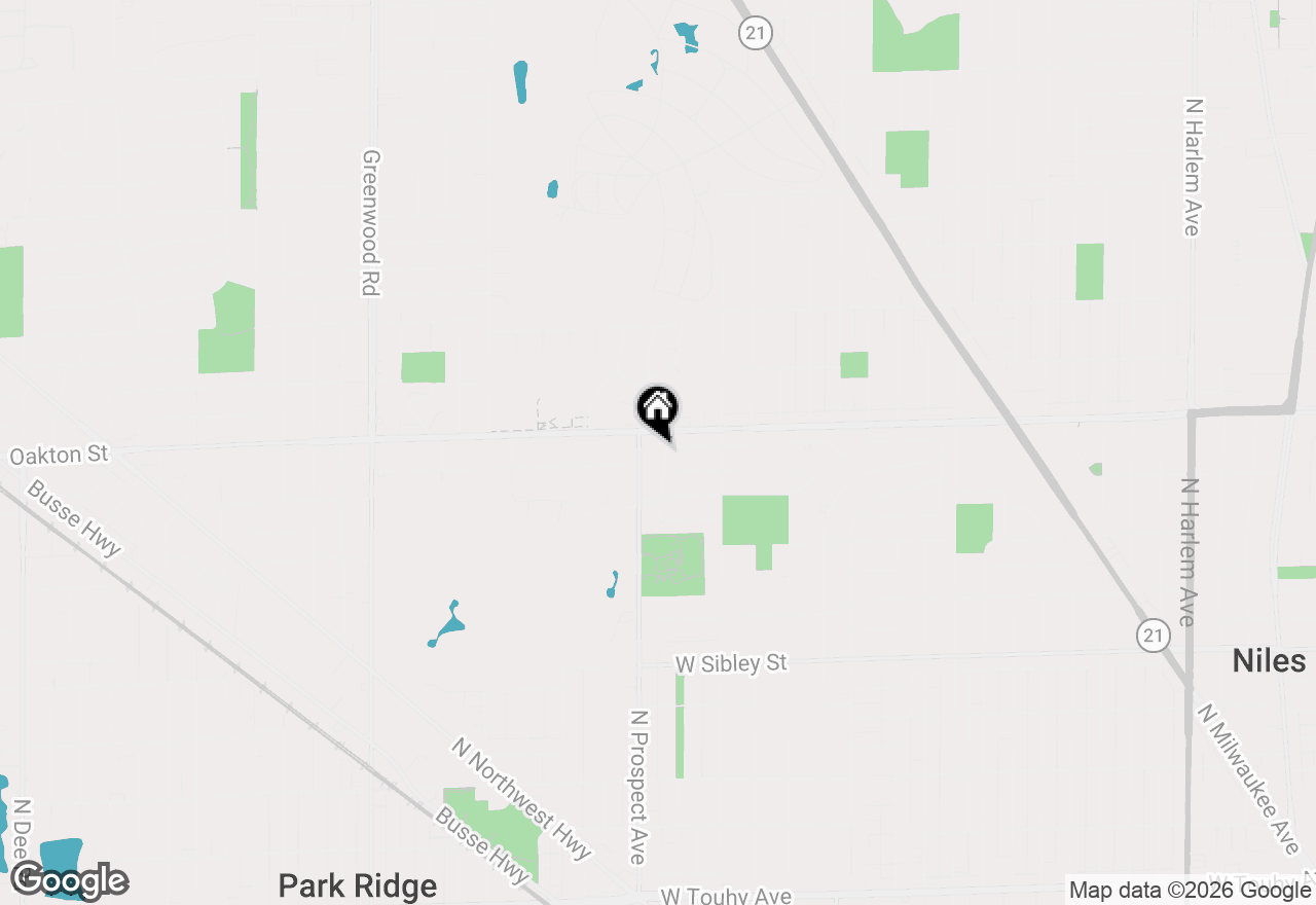 Map of 924 Brookline Lane, Park Ridge, IL 60068