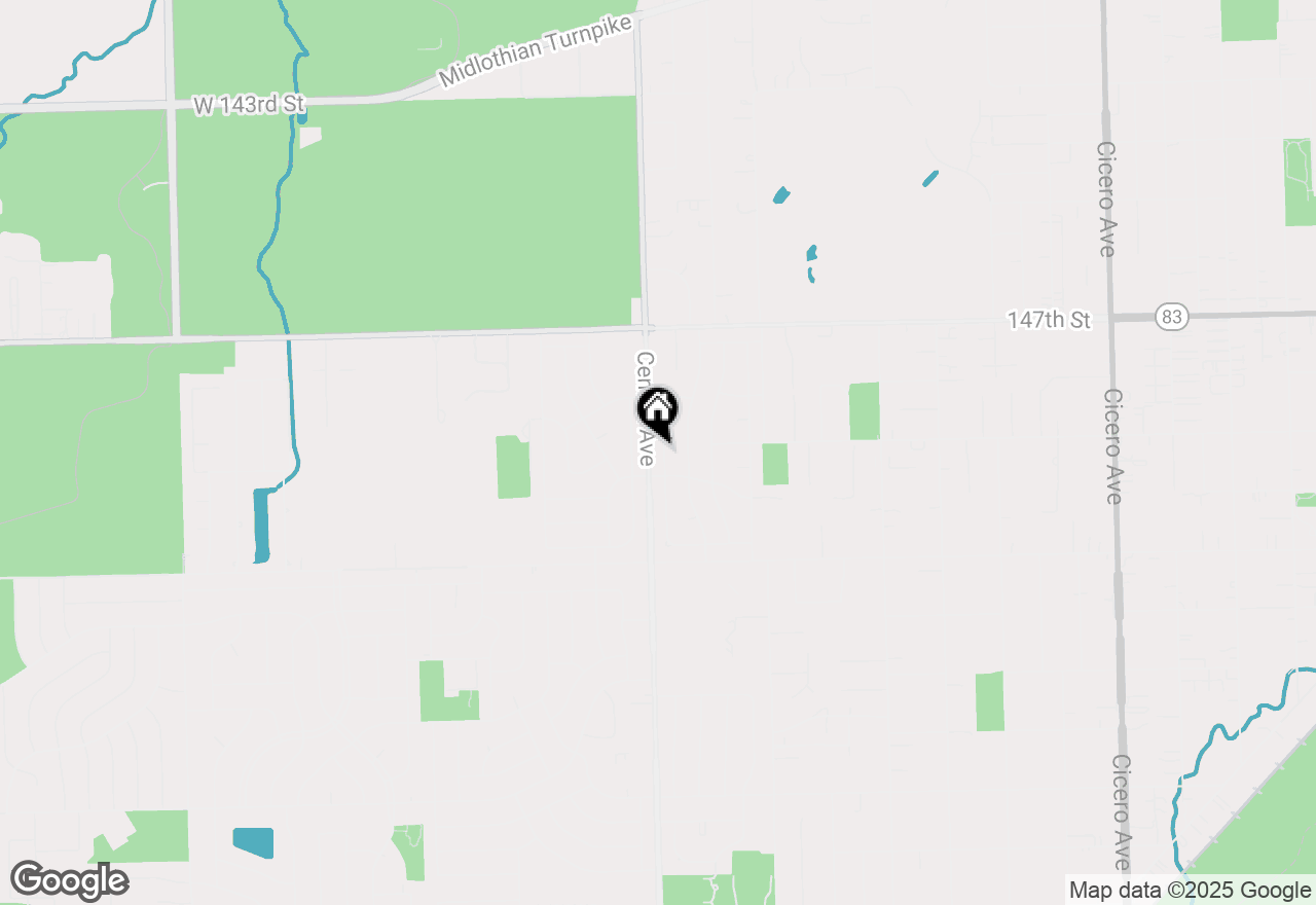 Map of 14906 Sunset Avenue, Oak Forest, IL 60452