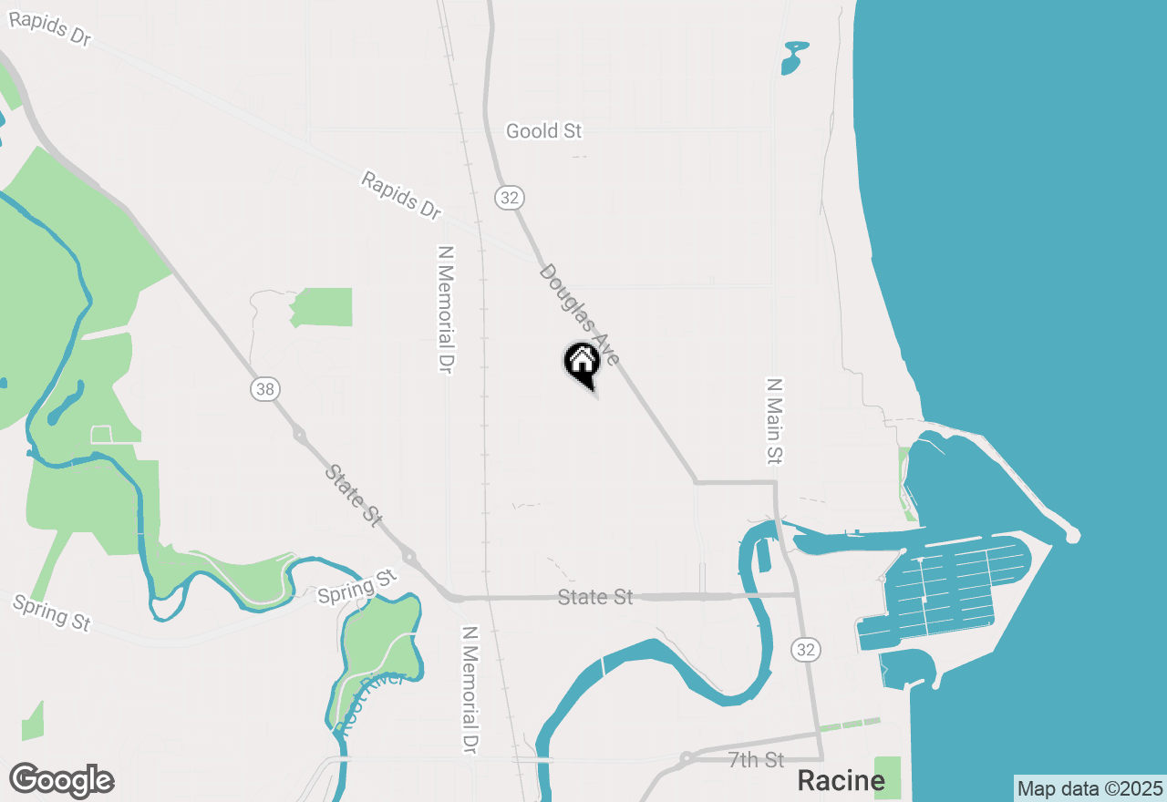 Map of 1419 Geneva St, Racine, WI 53404