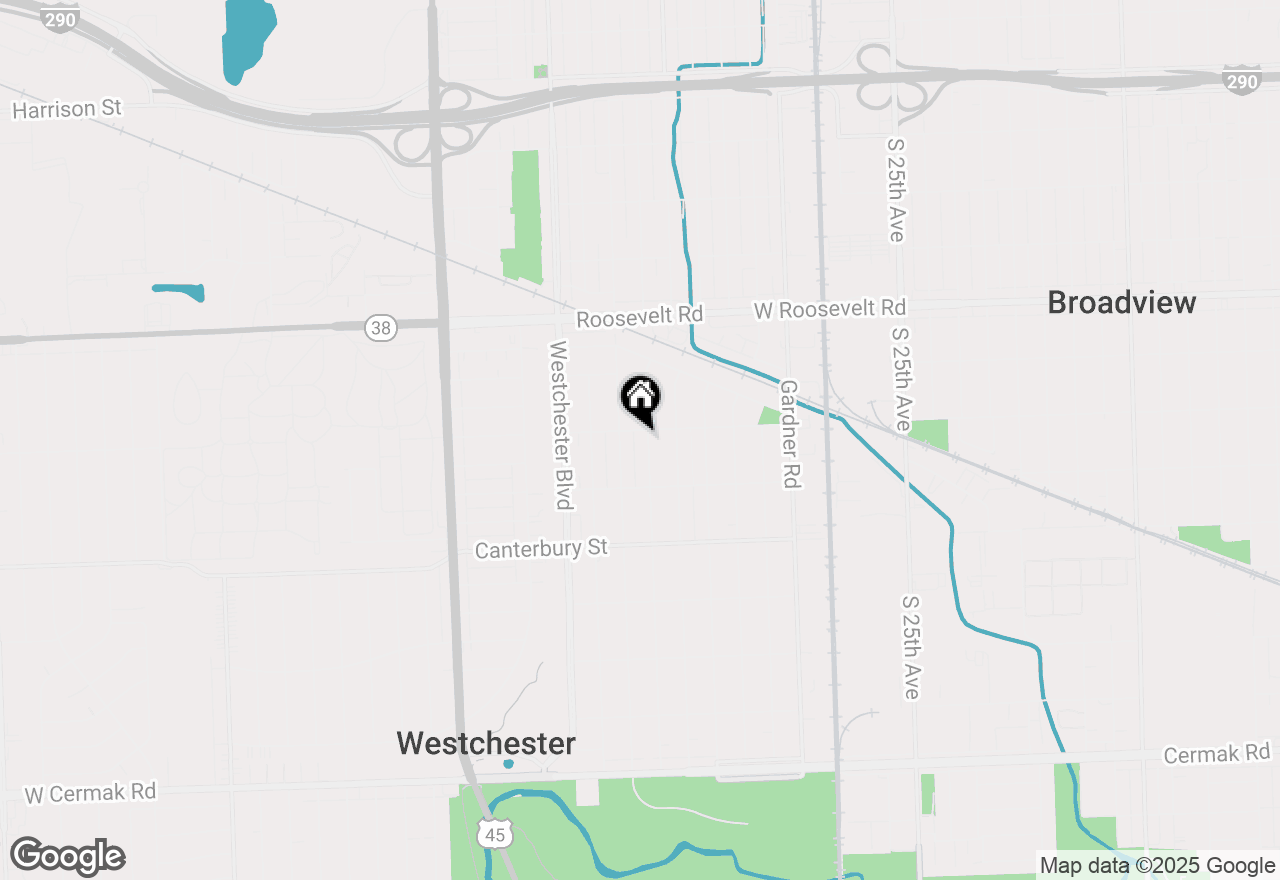 Map of 1406 Portsmouth Avenue, Westchester, IL 60154