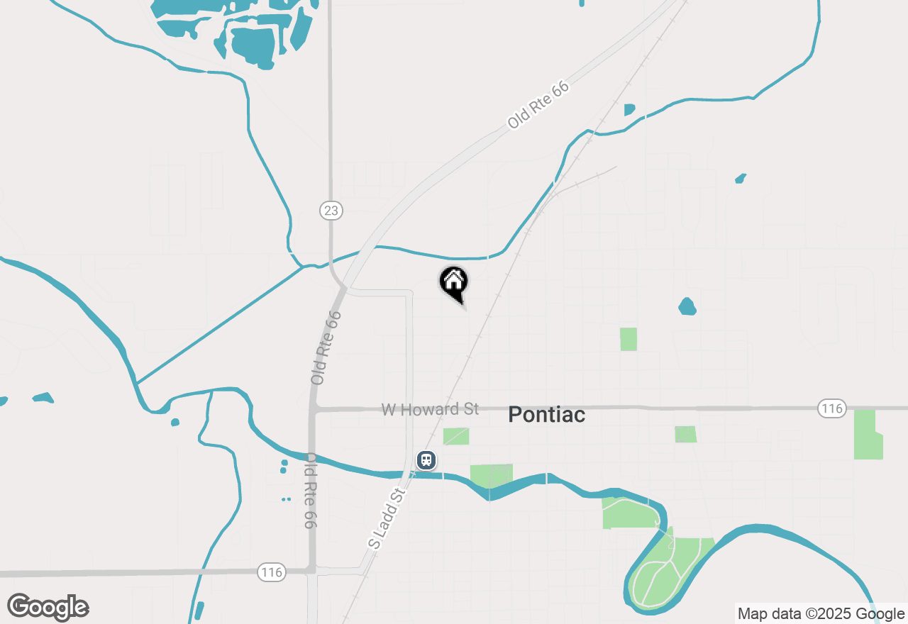 Map of 617 W Sherman Avenue, Pontiac, IL 61764