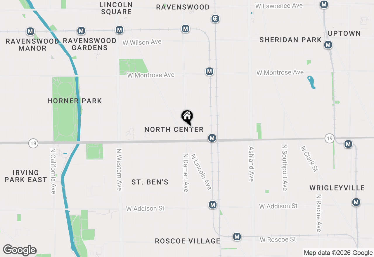 Map of 4043 N Damen Avenue #2, Chicago, IL 60618