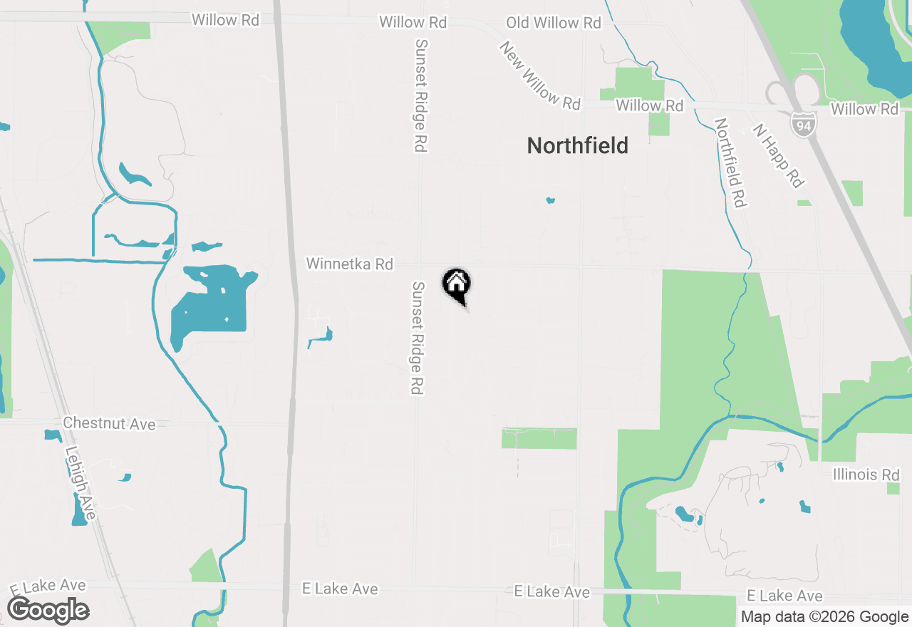 Map of 2033 Glen Oak Drive, Glenview, IL 60025