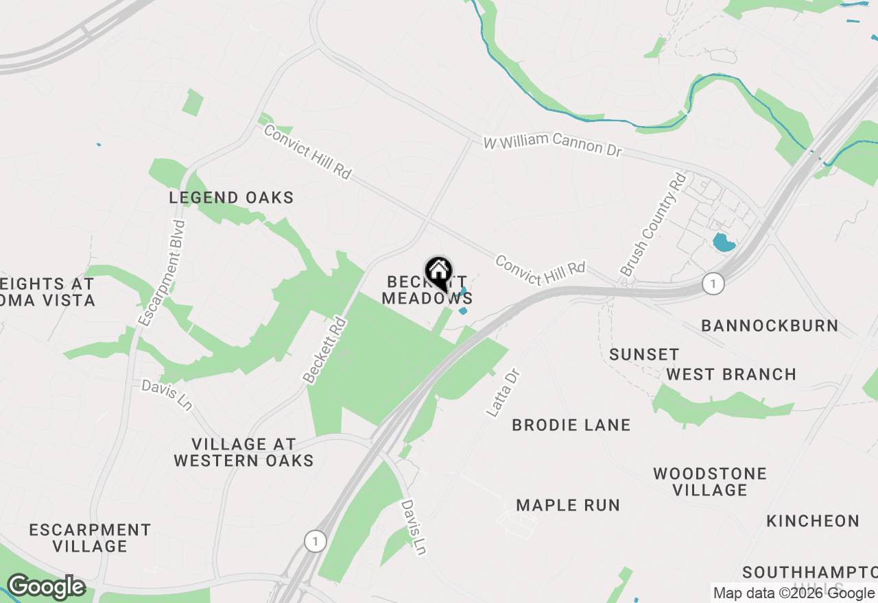 Map of 7701 Ponoma Trl, Austin, TX 78749