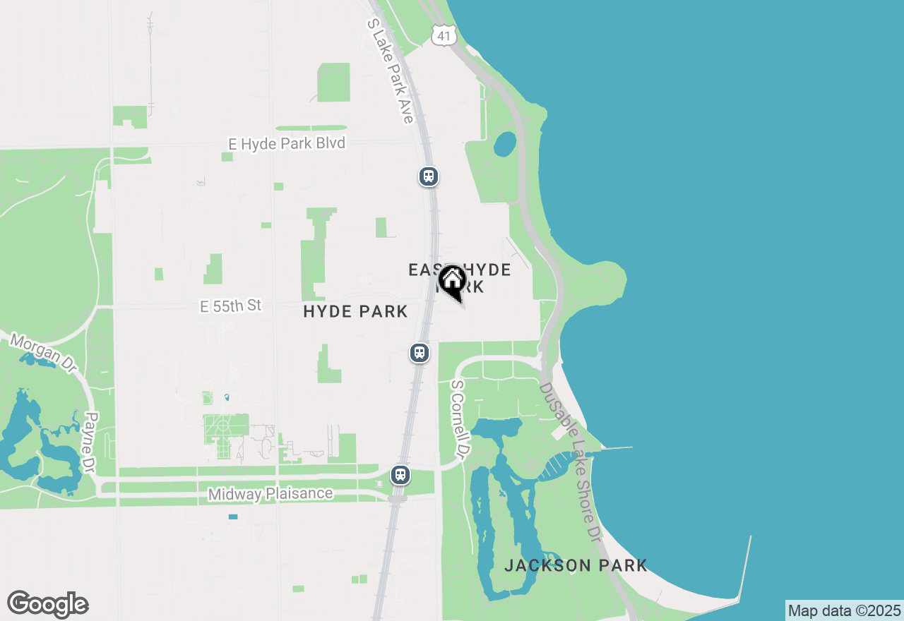 Map of 5510 S Cornell Avenue #E, Chicago, IL 60637