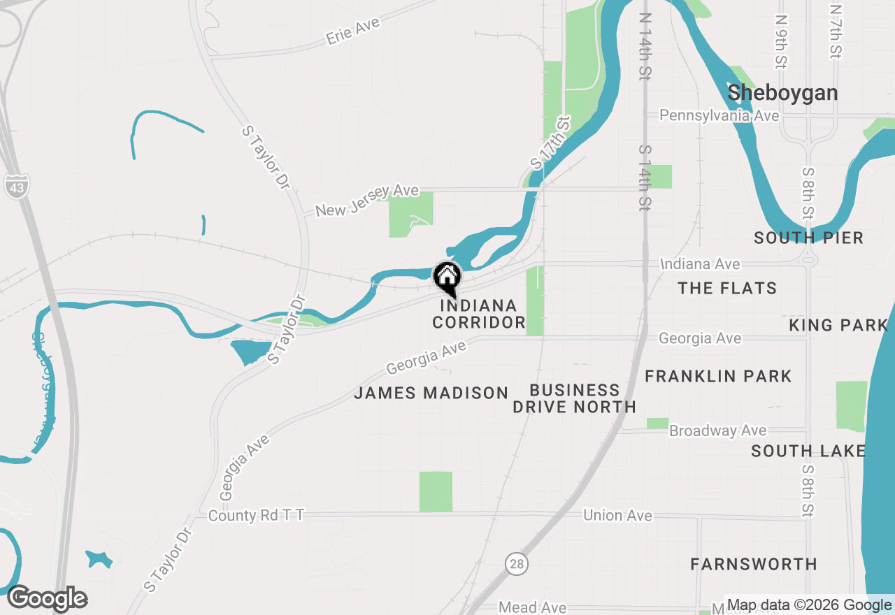 Map of 1223 S 23rd St, Sheboygan, WI 53081