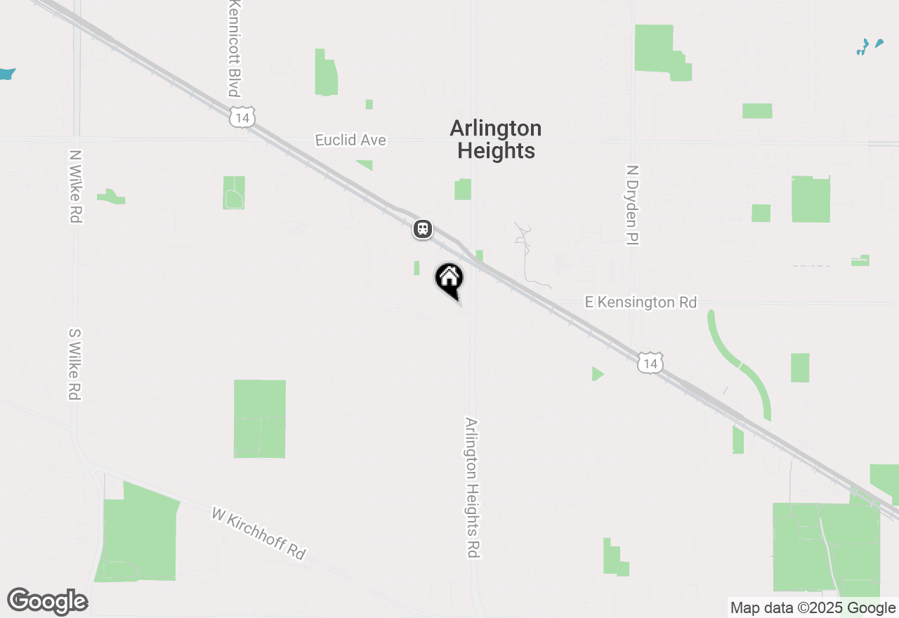 Map of 110 S Evergreen Avenue #4C-N, Arlington Heights, IL 60005