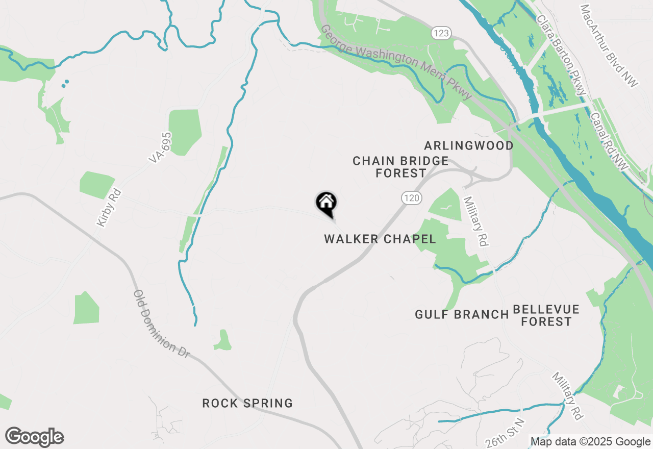 Map of 4018 N Chesterbrook Road, Arlington, VA 22207