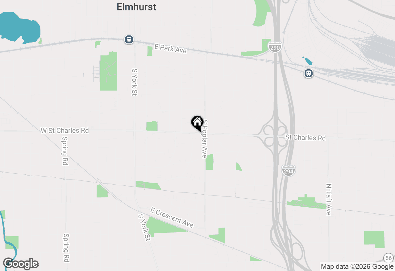 Map of 270 E Saint Charles Road, Elmhurst, IL 60126