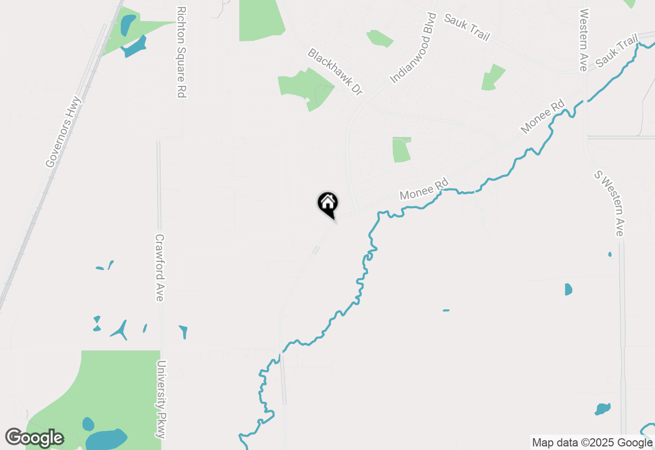 Map of (Address confidential), Park Forest, Illinois 60466