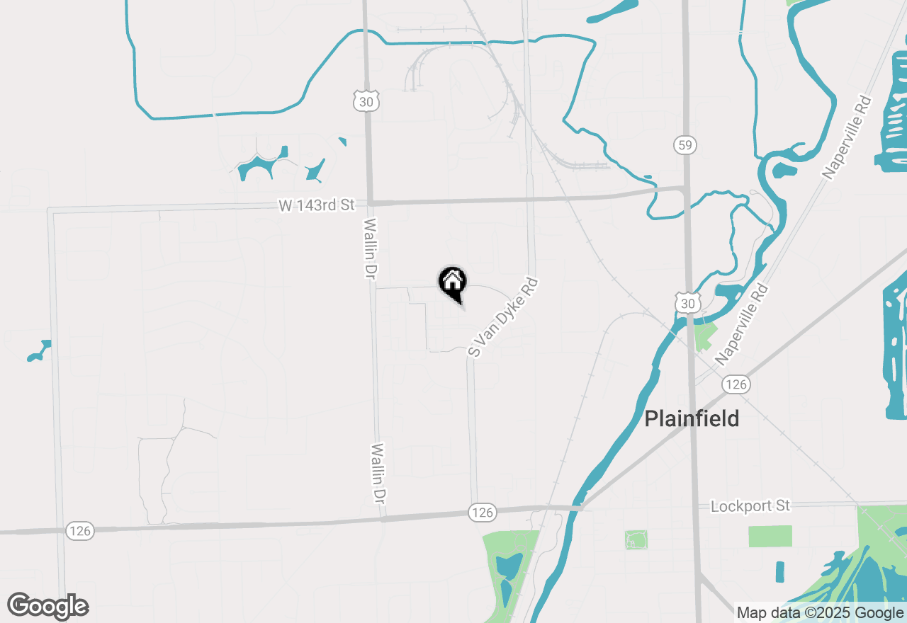 Map of 14907 S Parkview Drive, Plainfield, IL 60544