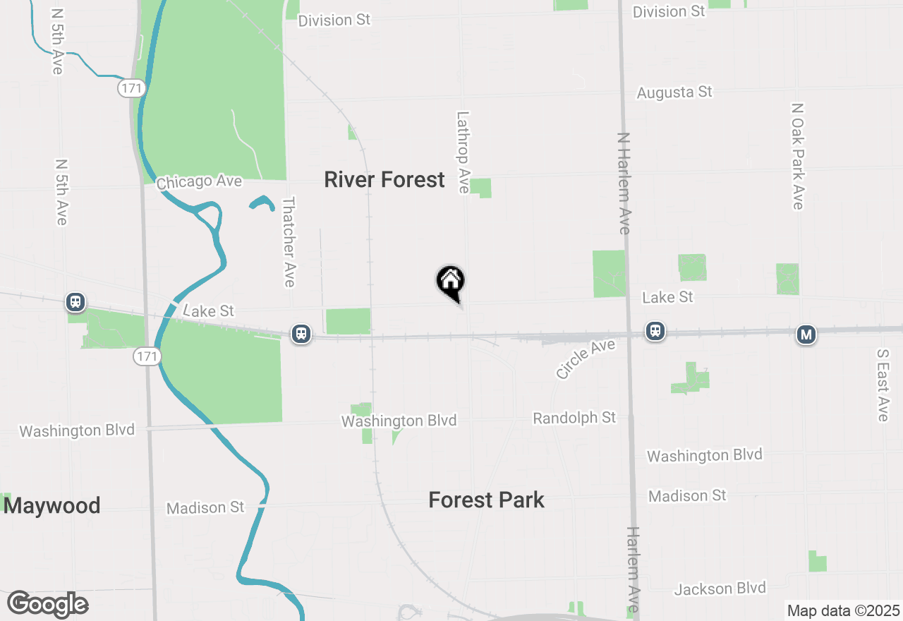 Map of 7627 Lake Street #201, River Forest, IL 60305