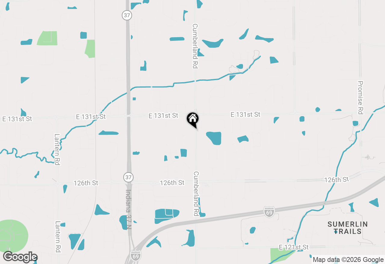 Map of 12991 Wingstem Court, Fishers, IN 46038