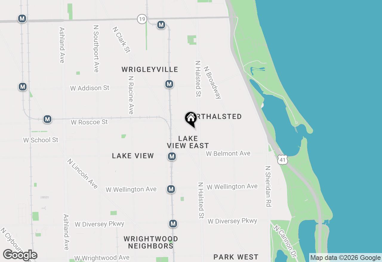 Map of 831 W Buckingham Place #1, Chicago, IL 60657