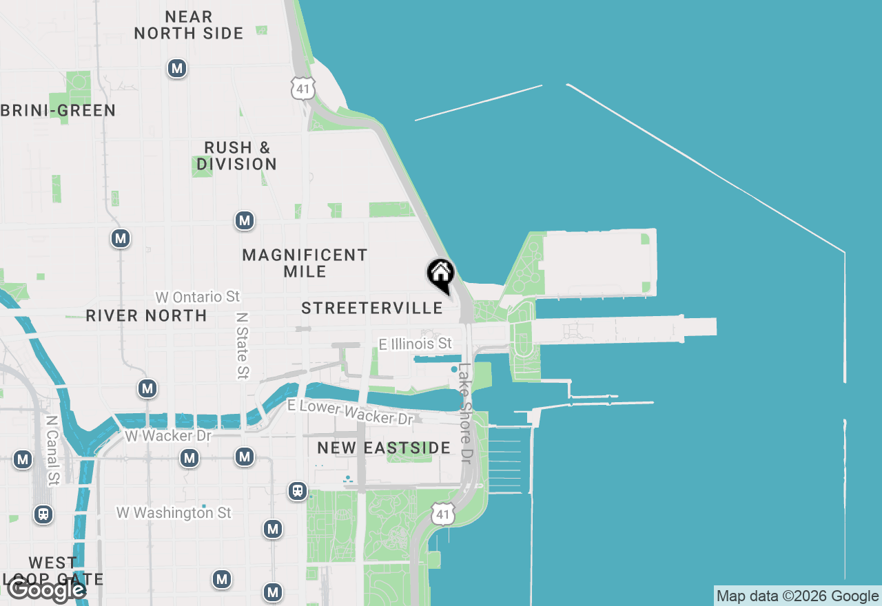 Map of 600 N Lake Shore Drive #3602, Chicago, IL 60611