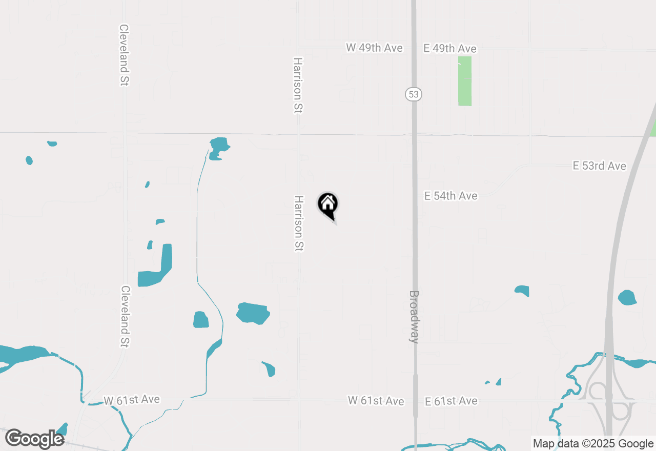 Map of 5515 Jackson Street, Merrillville, IN 46410