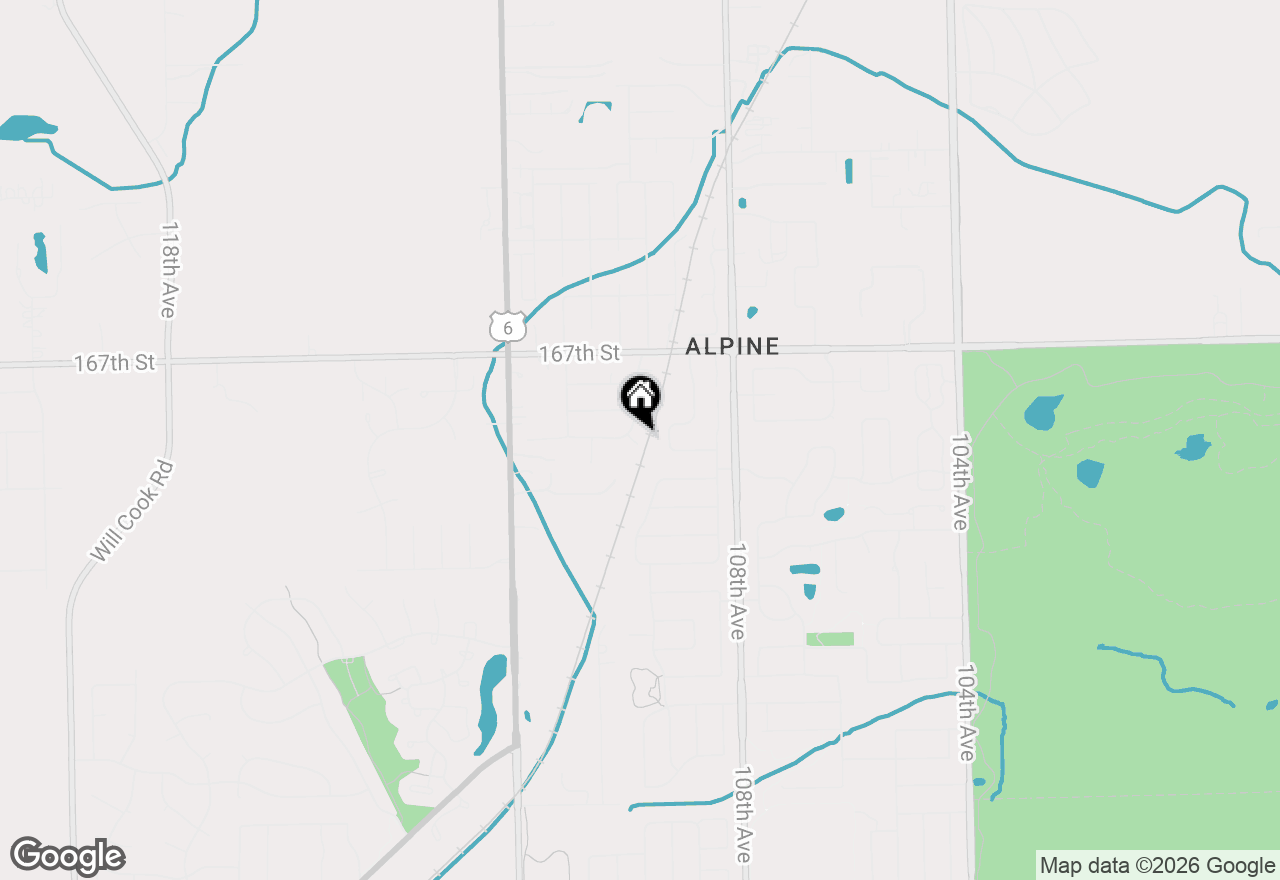 Map of 10942 Liz Lane, Orland Park, IL 60467