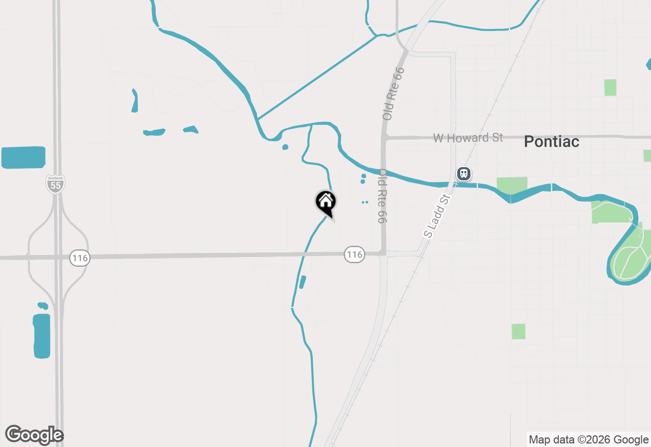 Map of 25 Crystal Court #D1, Pontiac, IL 61764