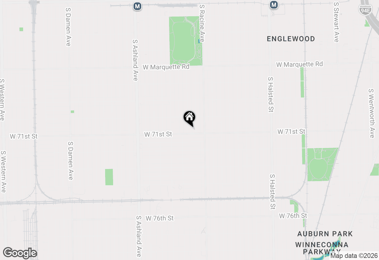 Map of 1258 W 71st Street, Chicago, IL 60636