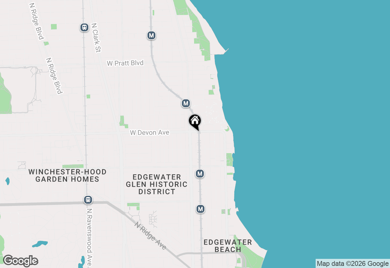 Map of 1135 W Sheridan Road #210, Chicago, IL 60660