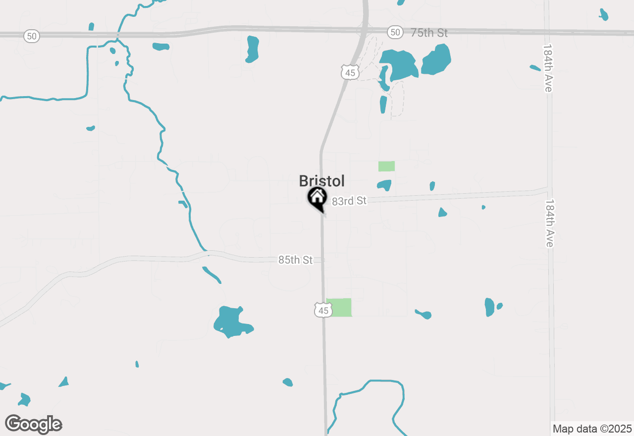 Map of 8324 200th Ave, Bristol, WI 53104
