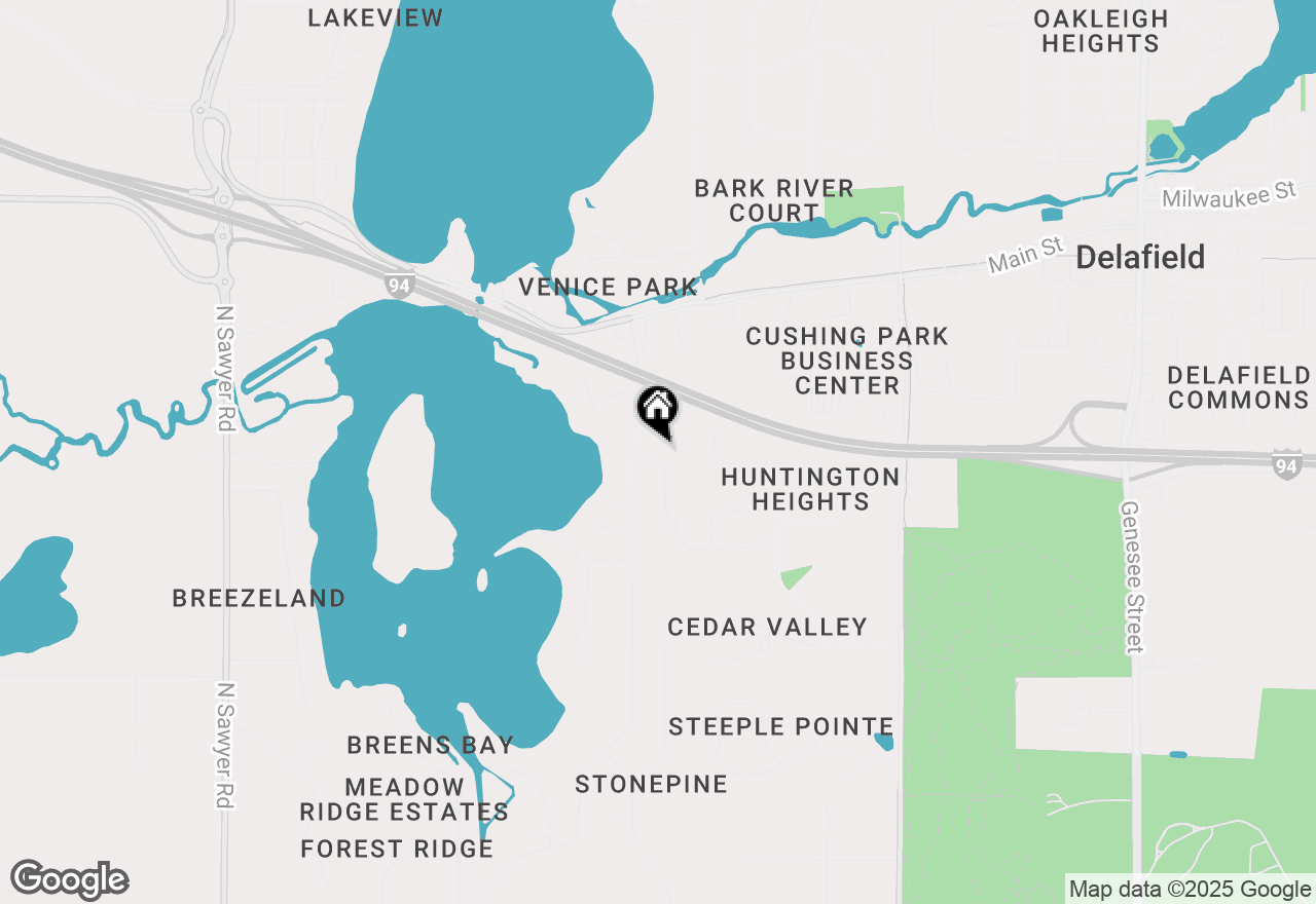 Map of 1628 Newbridge Ln, Summit, WI 53066