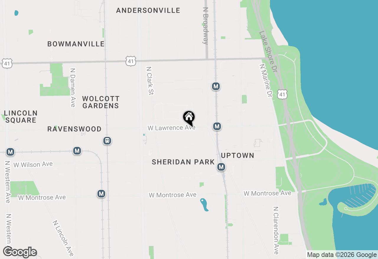 Map of 4753 N Malden Street #2N, Chicago, IL 60640
