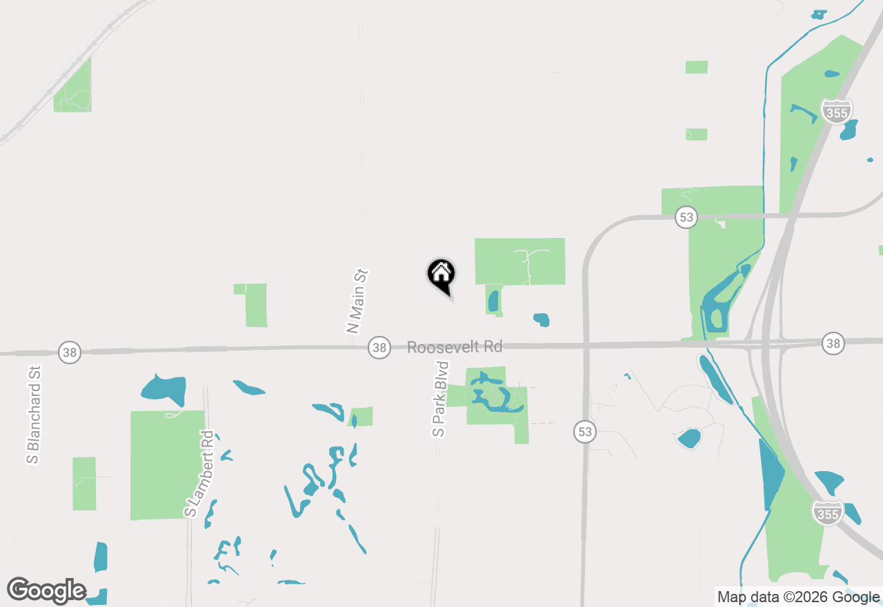 Map of 60 N Park Boulevard, Glen Ellyn, IL 60137